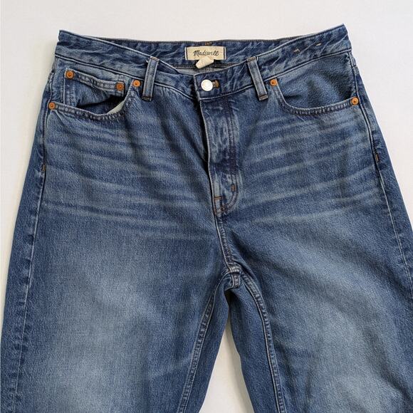 Madewell The Darted Barrel-Leg Jeans 29 High-Rise Medium Wash Denim - Picture 4 of 12